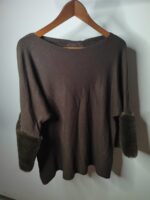 Μπλούζα με μανίκι 3/4 και γούνα στο τελείωμα - Image 10