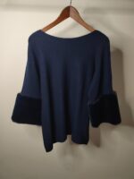 Μπλούζα με μανίκι 3/4 και γούνα στο τελείωμα - Image 25