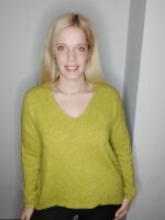 Πουλόβερ μακρυμάνικο με σχήμα V στο στήθος - Image 2