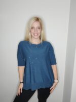 Μπλούζα πλεκτή με μανίκι 3/4 και πούλιες με διακριτική λάμψη - Image 20